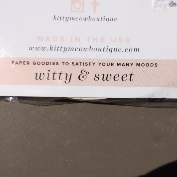 Kitty Meow Party Coasters Easy On The Ice Gold Foil - Picture 3 of 3